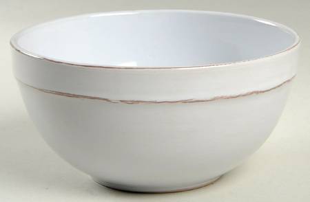 Olivia White Soup/Cereal Bowl