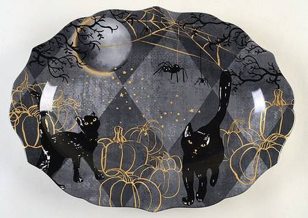 Scaredy 14" Oval Serving Platter