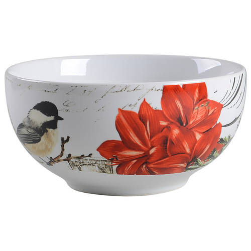 Winter Cheer Bird Soup/Cereal Bowl