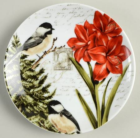 Winter Cheer Bird Appetizer Plate