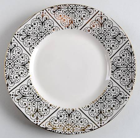 Madrid Electroplate Gold Salad Plate
