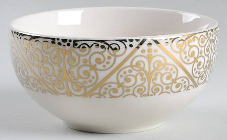 Madrid Electroplate Gold Soup/Cereal Bowl