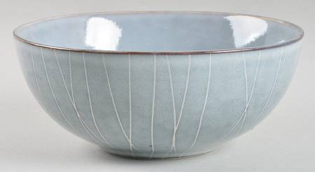 Solene Square Blue-Gray Soup/Cereal Bowl
