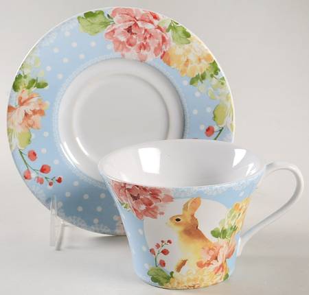 Leanna Flat Cup & Saucer Set