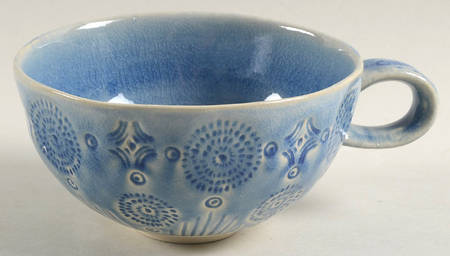 Old Havana Iris Blue Mug by Anthropologie