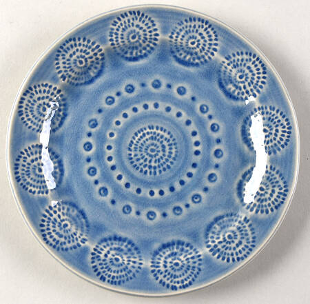Old Havana Iris Blue Bread & Butter Plate