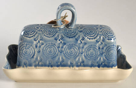 Old Havana Iris Blue 1/4 Lb Covered Butter