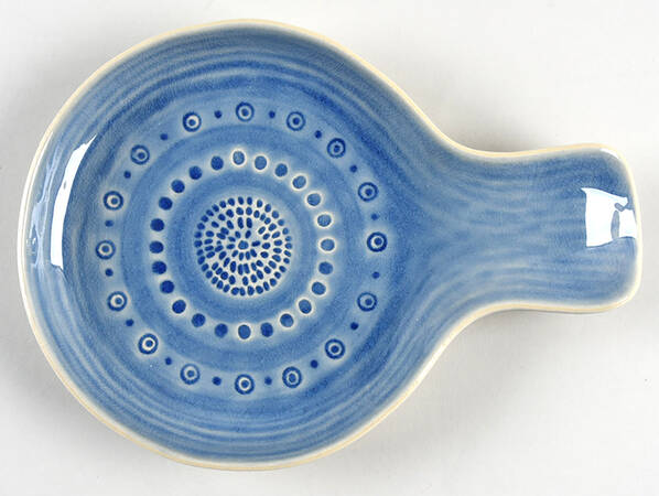 Old Havana Iris Blue Spoon Rest/Holder (Holds 1 Spoon)