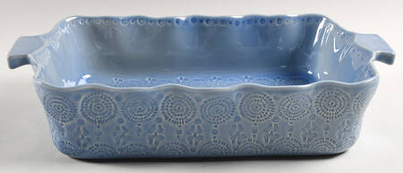 Old Havana Iris Blue 14" Rectangular Baker by Anthropologie