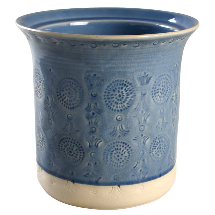 Old Havana Iris Blue Medium Canister No Lid