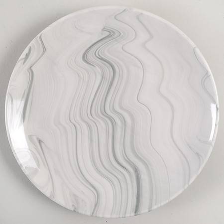 Marble Gray Salad Plate