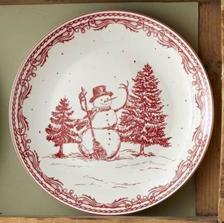Vintage Christmas Salad Plate