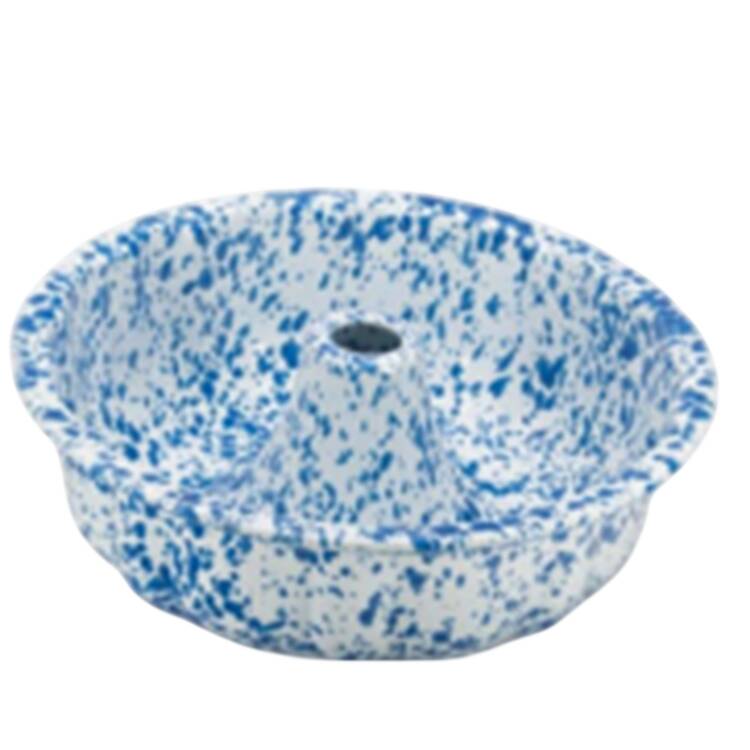 Splatterware Blue Bundt Pan