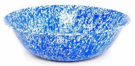 Splatterware Blue 22" Basin Bowl