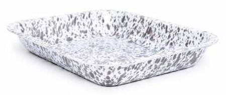 Splatterware Grey 10" Rectangular Roaster