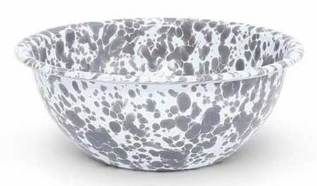 Splatterware Grey Coupe Cereal Bowl
