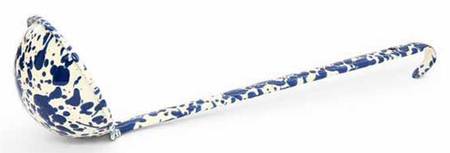 Splatterware Navy Soup Ladle