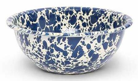 Splatterware Navy Coupe Cereal Bowl