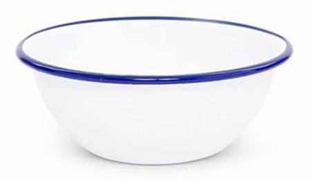 Vintage Solid Blue Coupe Cereal Bowl