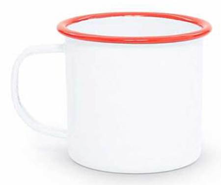 Vintage Solid Red Mug