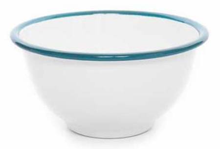 Vintage Solid Turquoise 5" Footed All Purpose Bowl