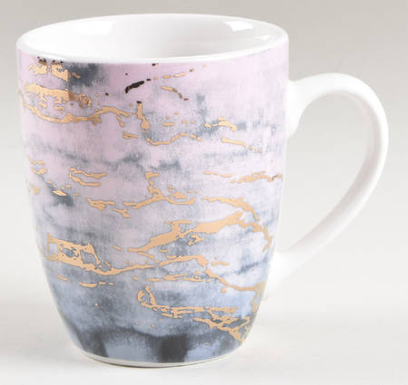 Marble Purple and Gold Mug