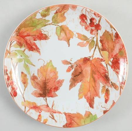 Amber Leaves Salad Plate