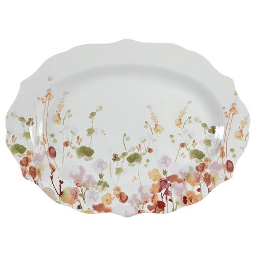 Ascent Floral 14" Oval Serving Platter