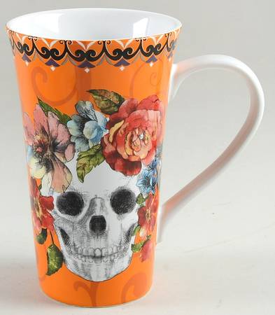 Marbella Skull Multicolor Latte Mug