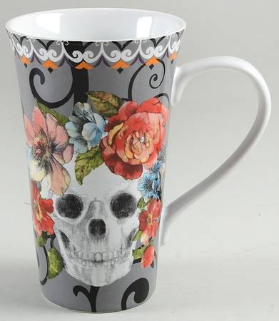 Marbella Skull Multicolor Latte Mug