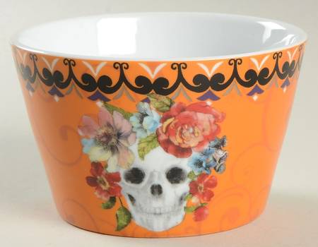Marbella Skull Multicolor Individual Appetizer Bowl