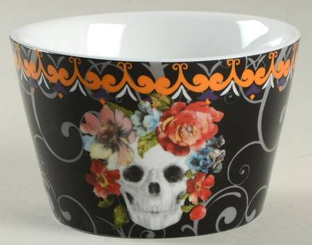 Marbella Skull Multicolor Individual Appetizer Bowl