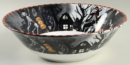 Skeleton 10" Round Serving Bowl