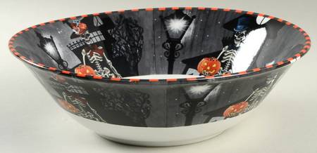 Skeleton 10" Round Serving Bowl