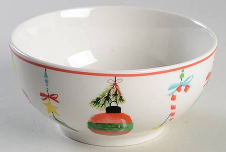 Ornaments Peppermint Soup/Cereal Bowl
