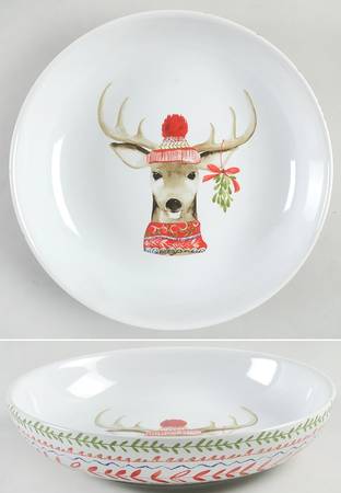 Winter Cheer Animal Individual Dinner Bowl