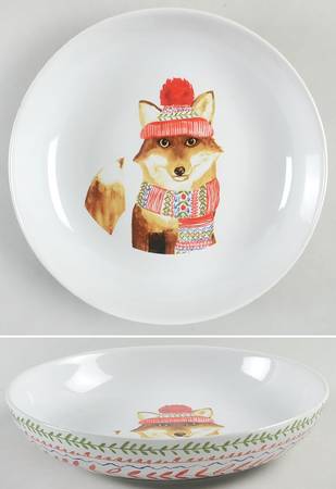 Winter Cheer Animal Individual Dinner Bowl