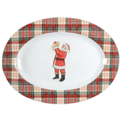 Night Before Christmas 14" Oval Serving Platter