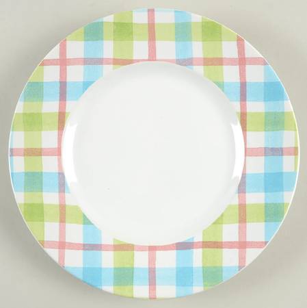 Susie Plaid Salad Plate