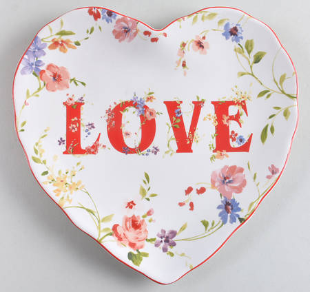 Valentine Love Heart Shape Salad Plate