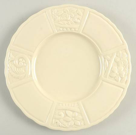 Flower Garden Cream Salad Plate