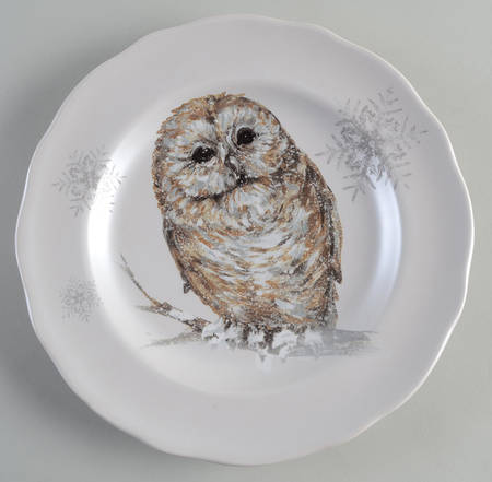 Winter Woodland Dinner Plate