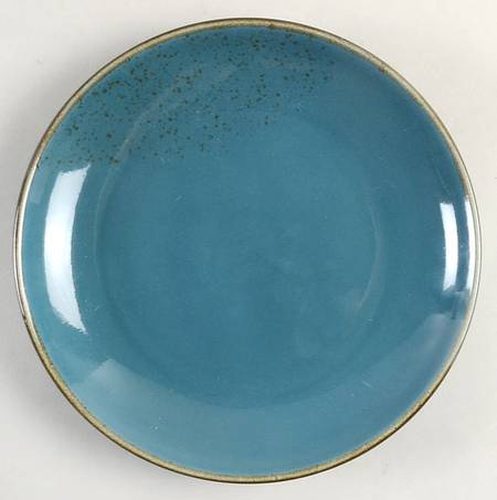 Reactive Glaze Aqua Salad Plate
