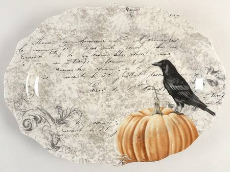 Raven 13" Oval Serving Platter