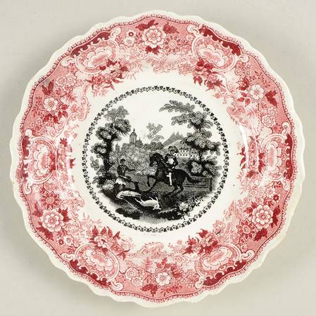Andalusia (Red with Black Center) by Adams China