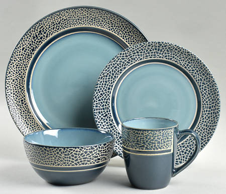 Mosaic Blue 32 Piece Estate Set