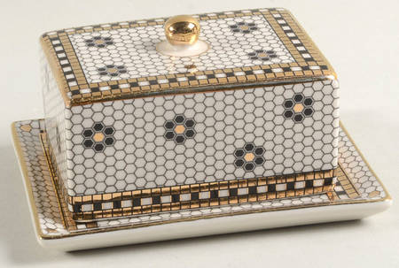 Bistro Tile Rectangular Covered Butter
