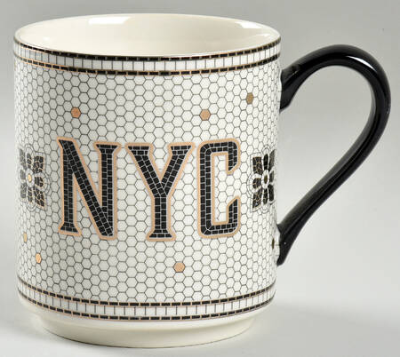 Bistro Tile Mug by Anthropologie