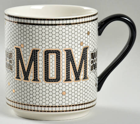 Bistro Tile Mug by Anthropologie