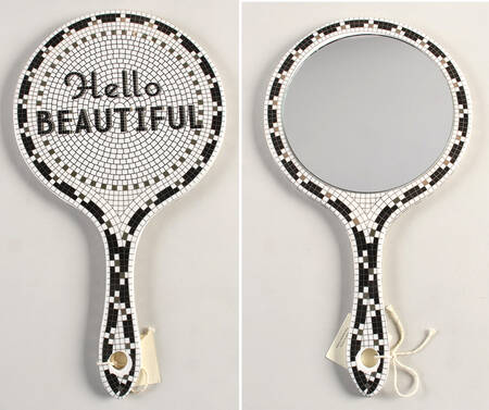 Bistro Tile Hand Mirror